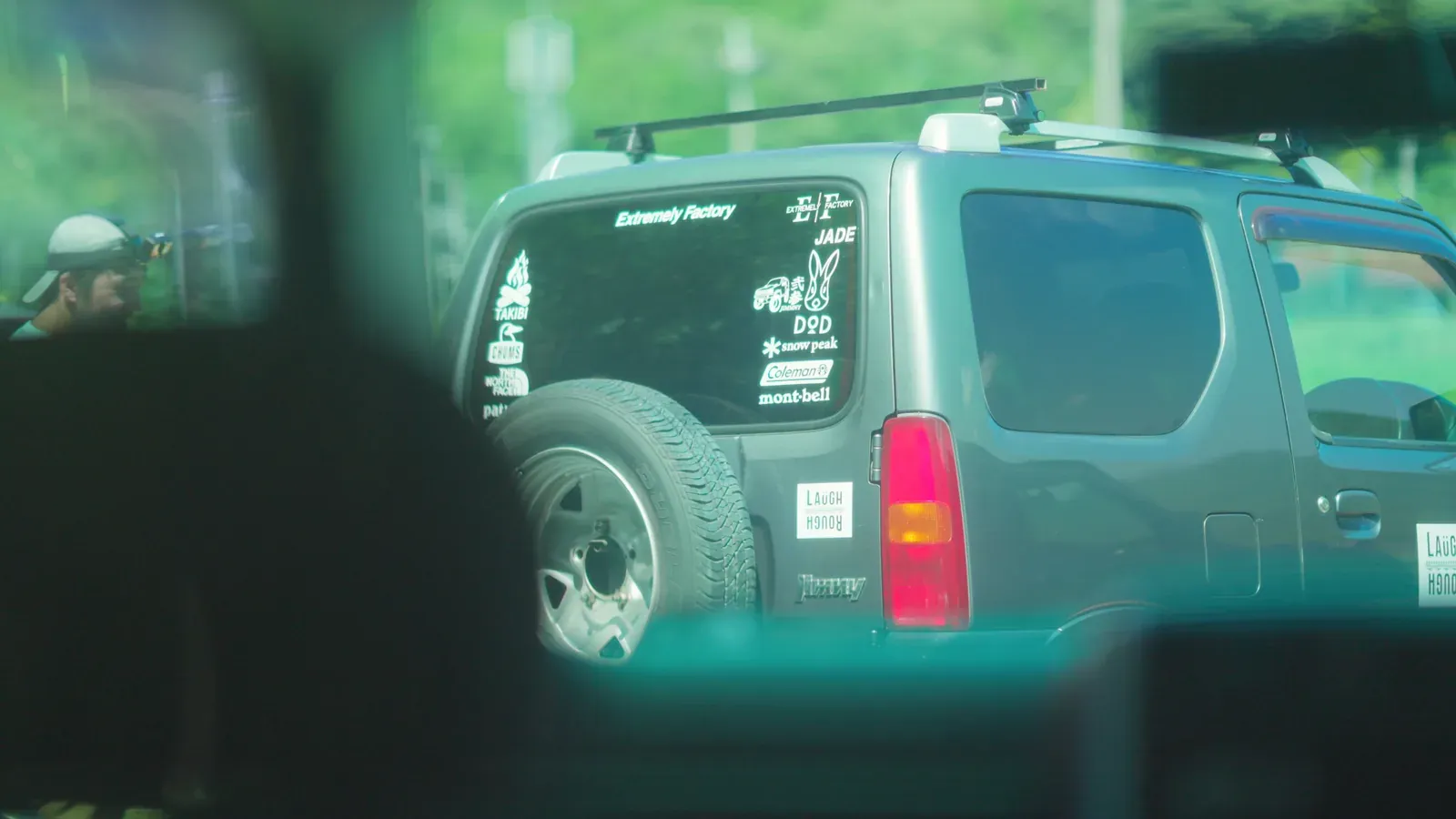 Following the lead Jimny down the track